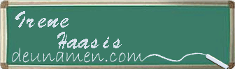Irene Haasis Visitenkarte